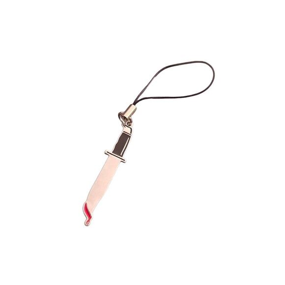 Official License Ghost Face Grunge Spooky Knife Keychain - Picture 1 of 3